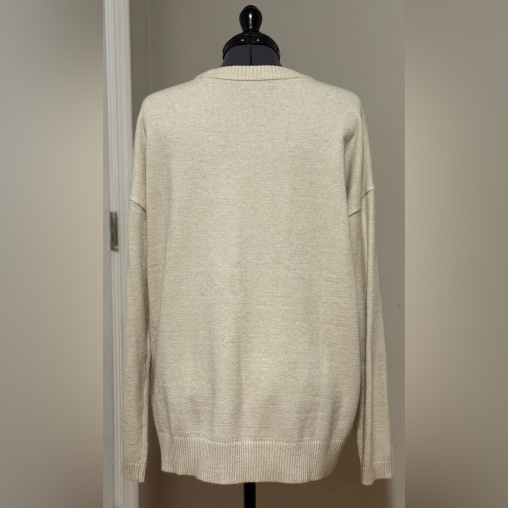 Gently Worn Nordstrom Cream Knit Sweater - Picture 2 of 3